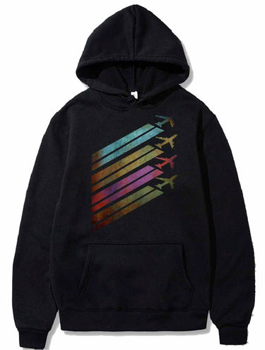 Airplanes contrails retro vintage PULLOVER THE AV8R